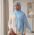 Powder Blue Lace Hijab