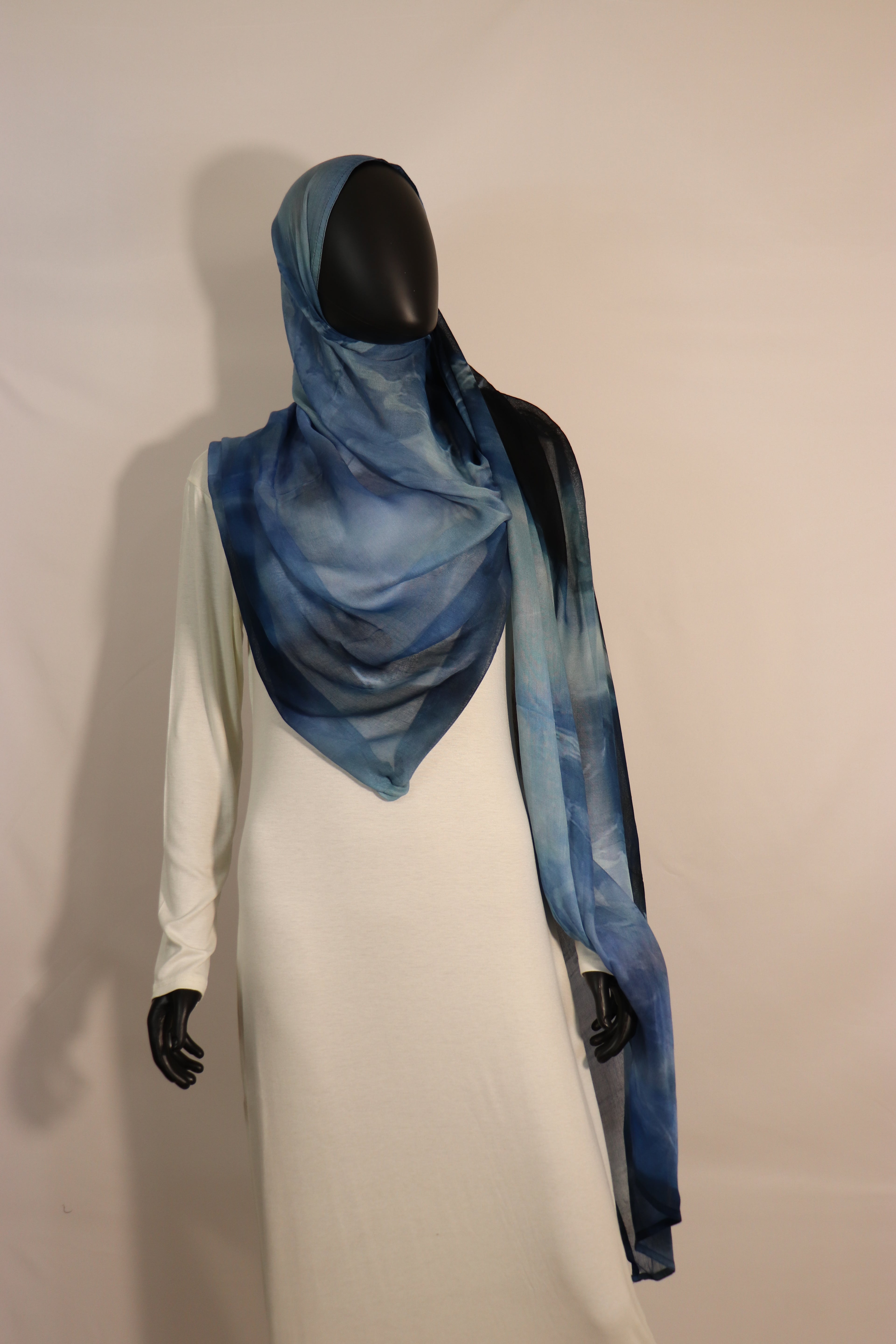 Midnight Marble Printed Hijab
