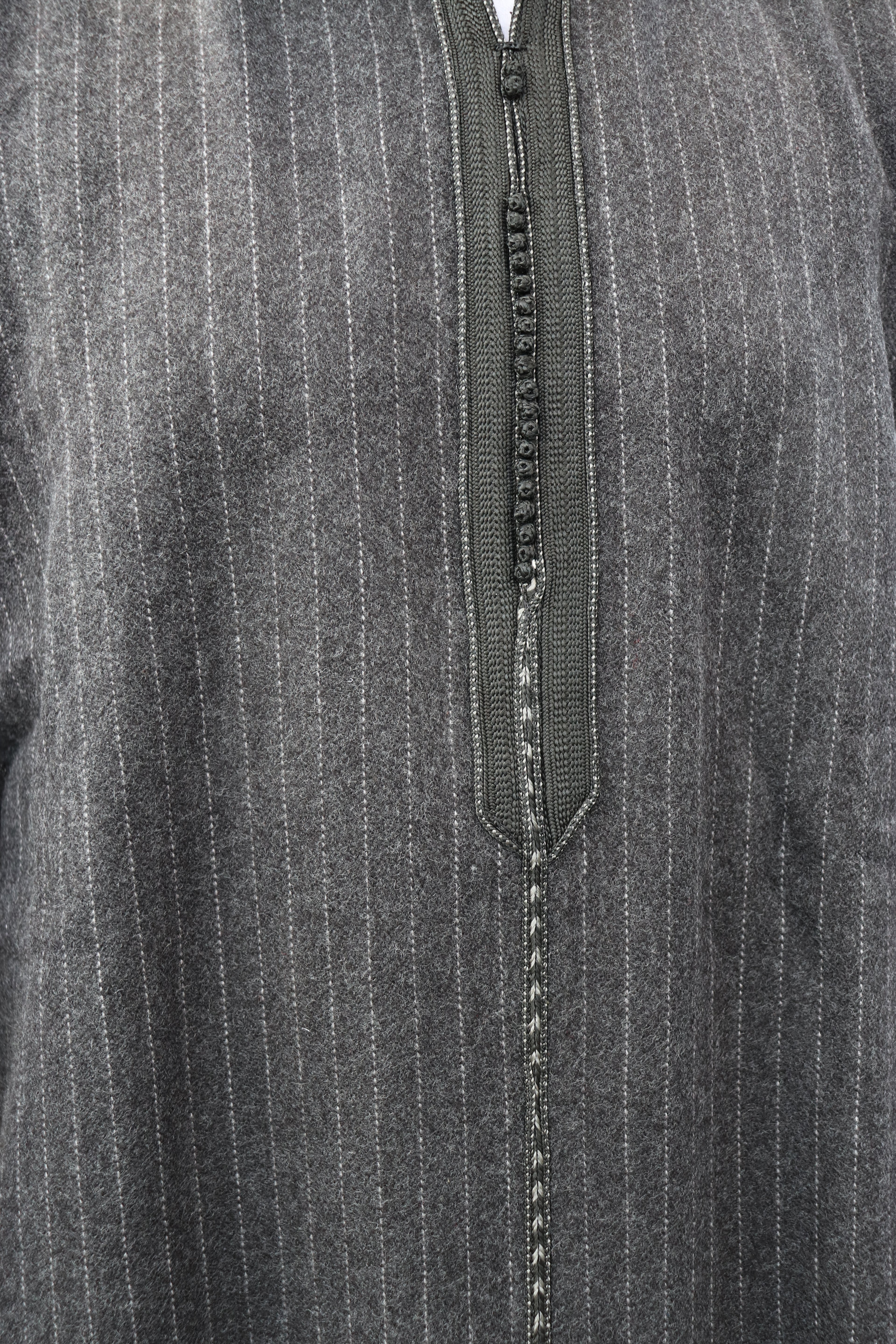 Cashmere stripped winter thobe