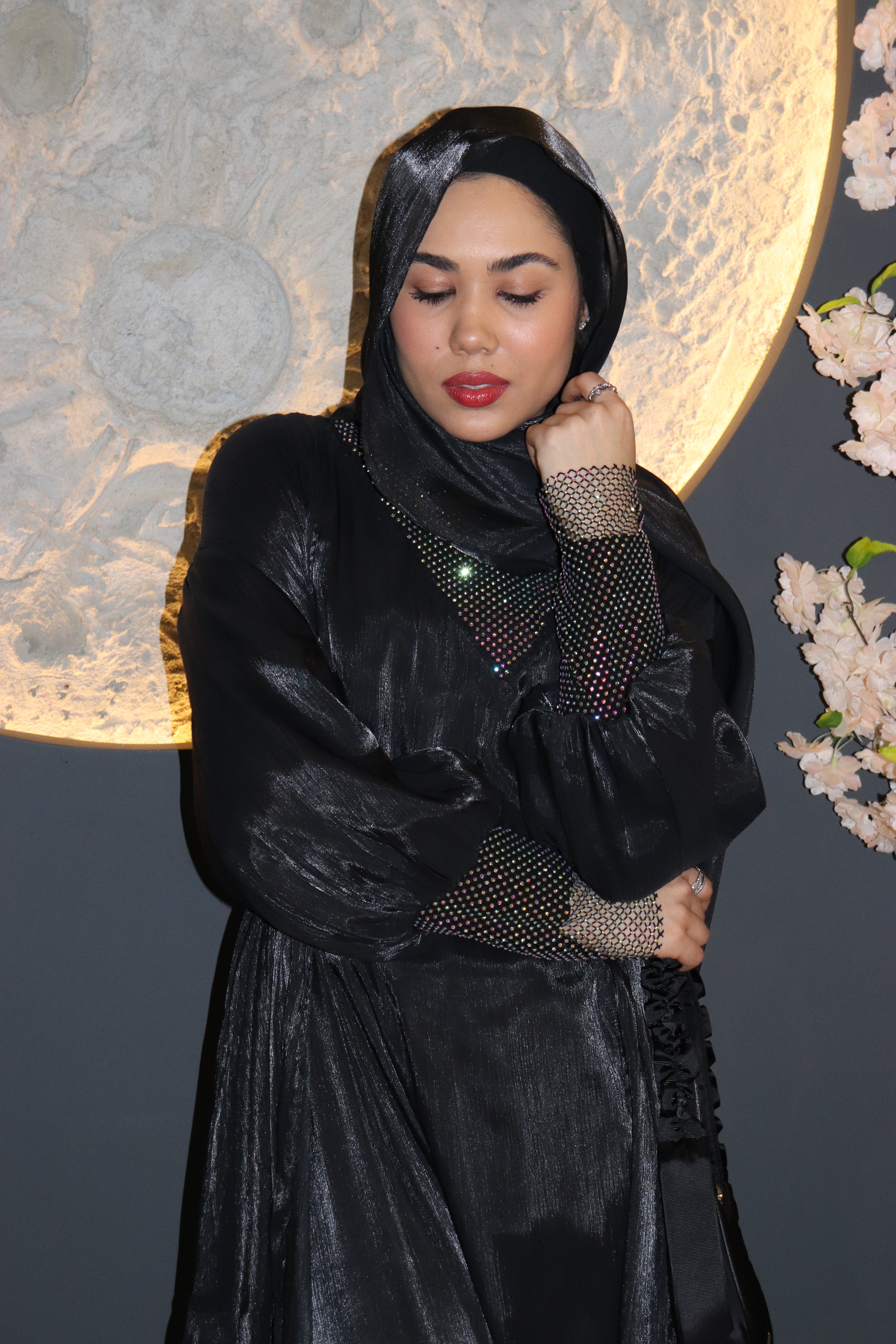 Shimmer Abaya set