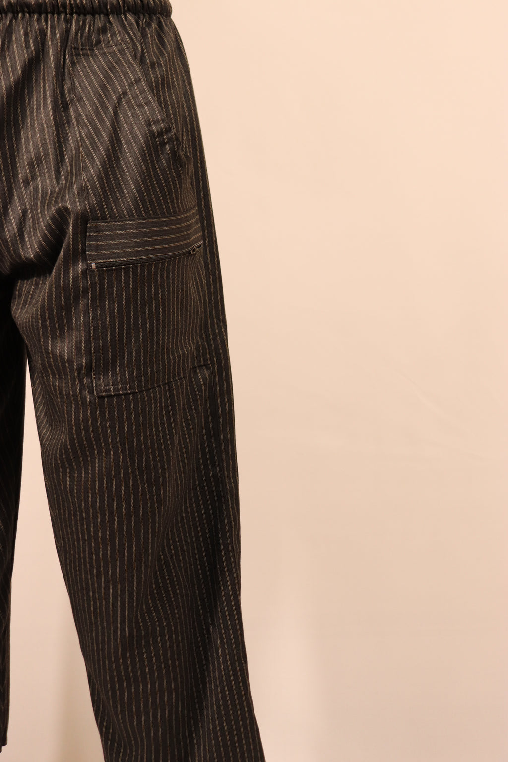 Black stripped pants