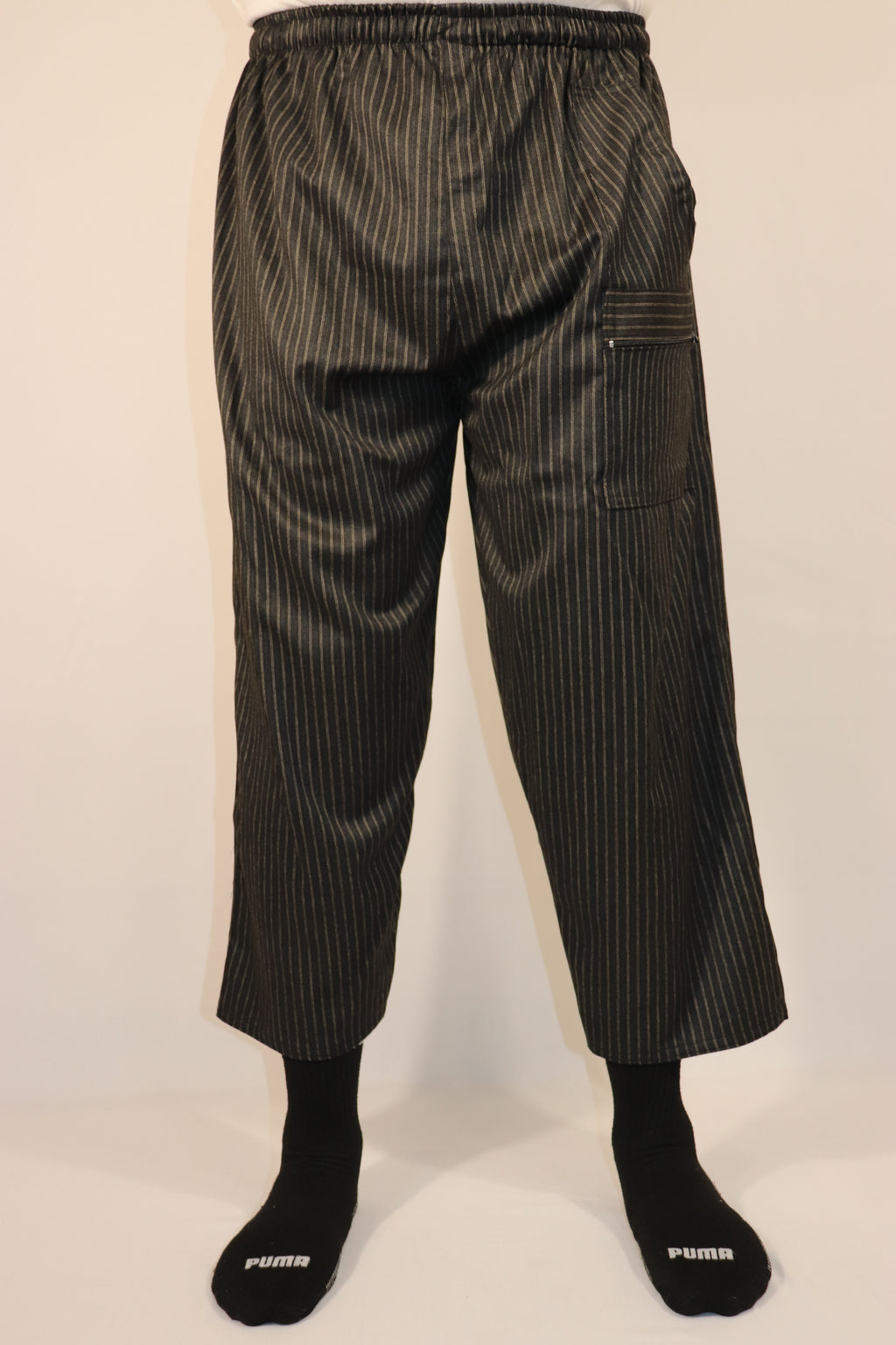 Black stripped pants