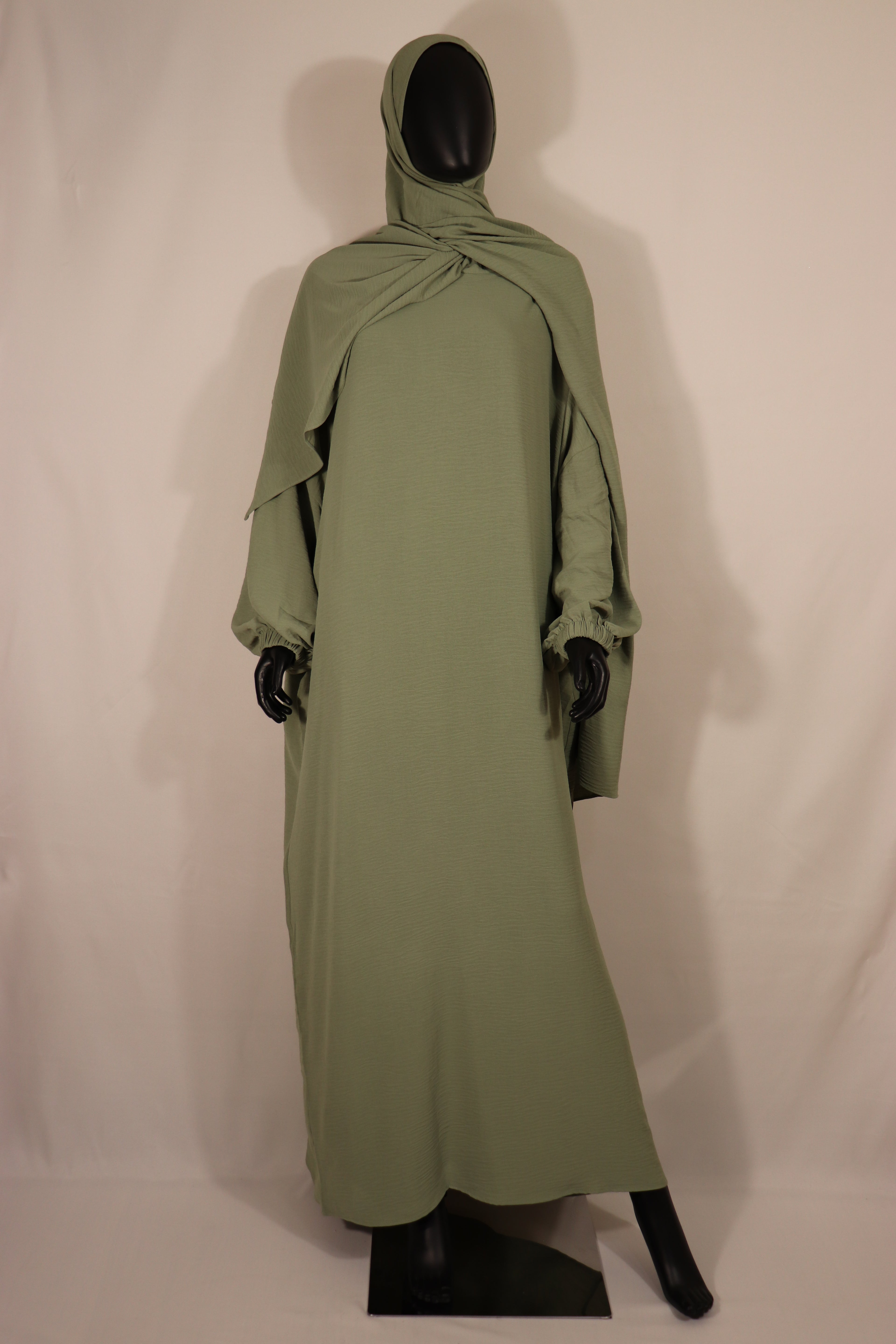 Sage Crinkle-Textured