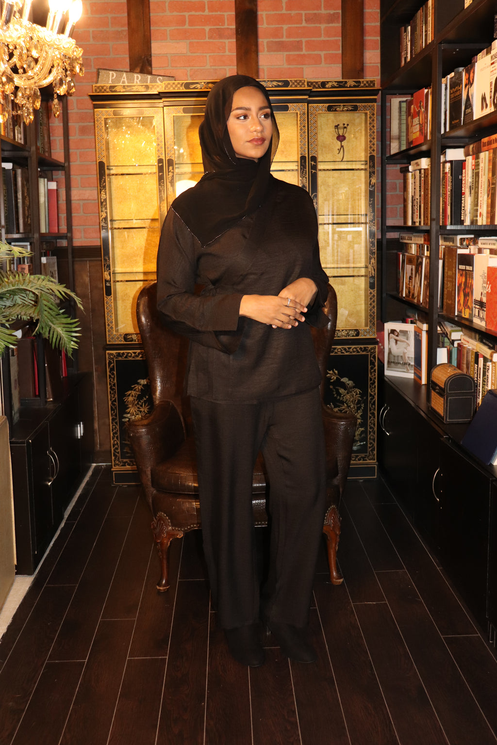 Wrap Shirt & Trouser Set