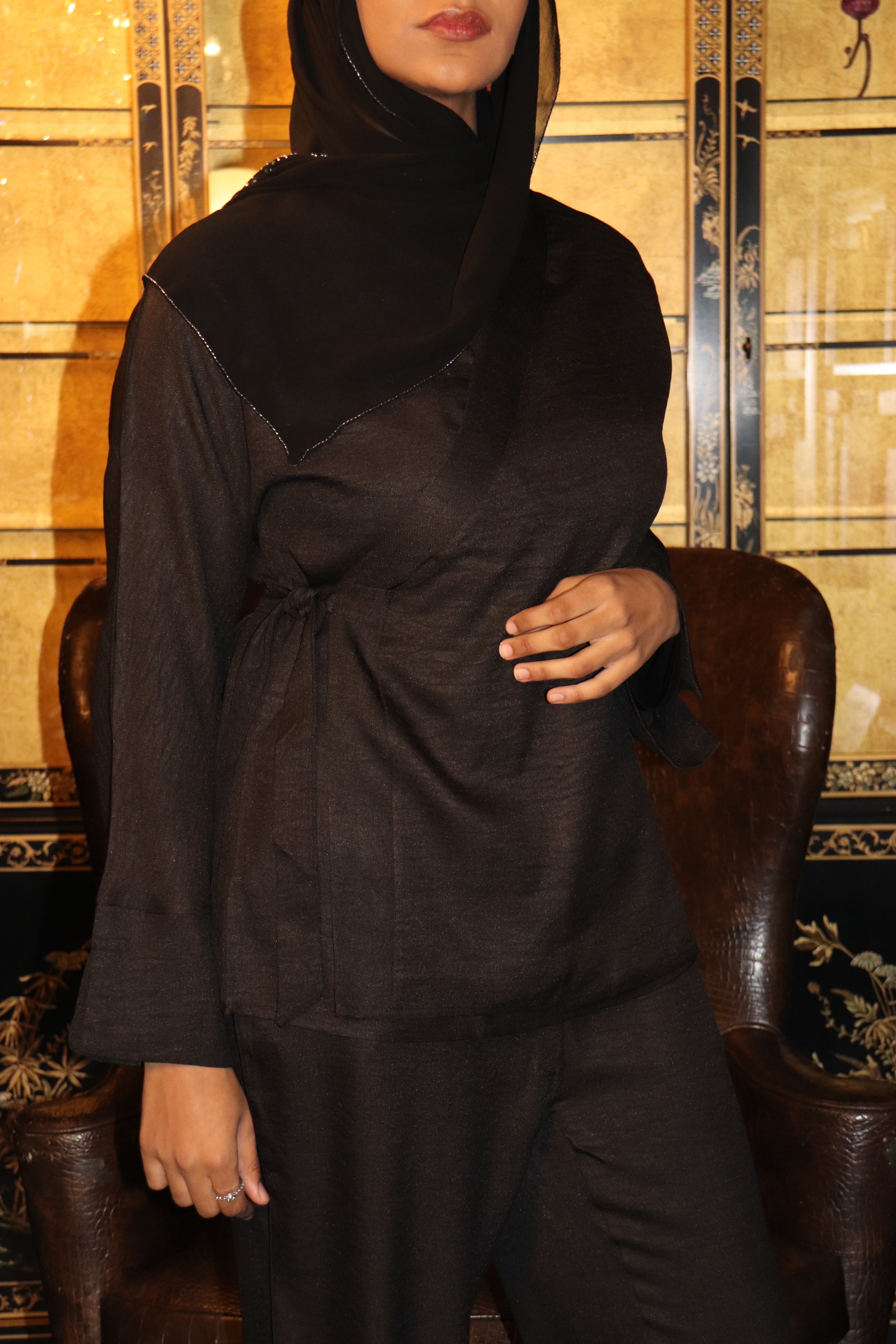Wrap Shirt & Trouser Set