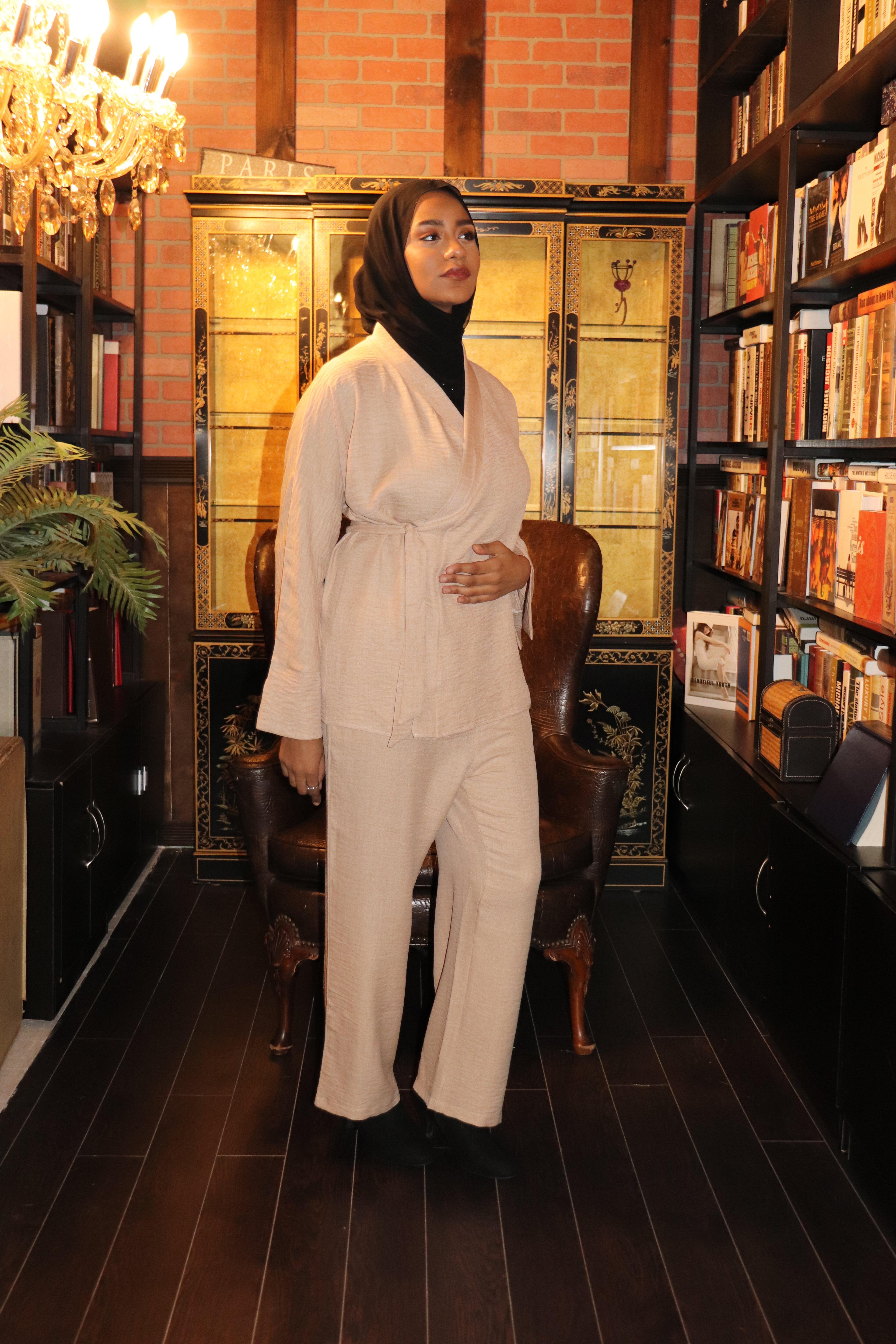 Wrap Shirt & Trouser Set