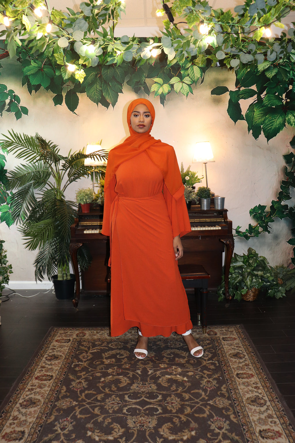 Waist tie dress