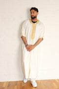 Traditional Double-Embroidered Gabardine Thobe