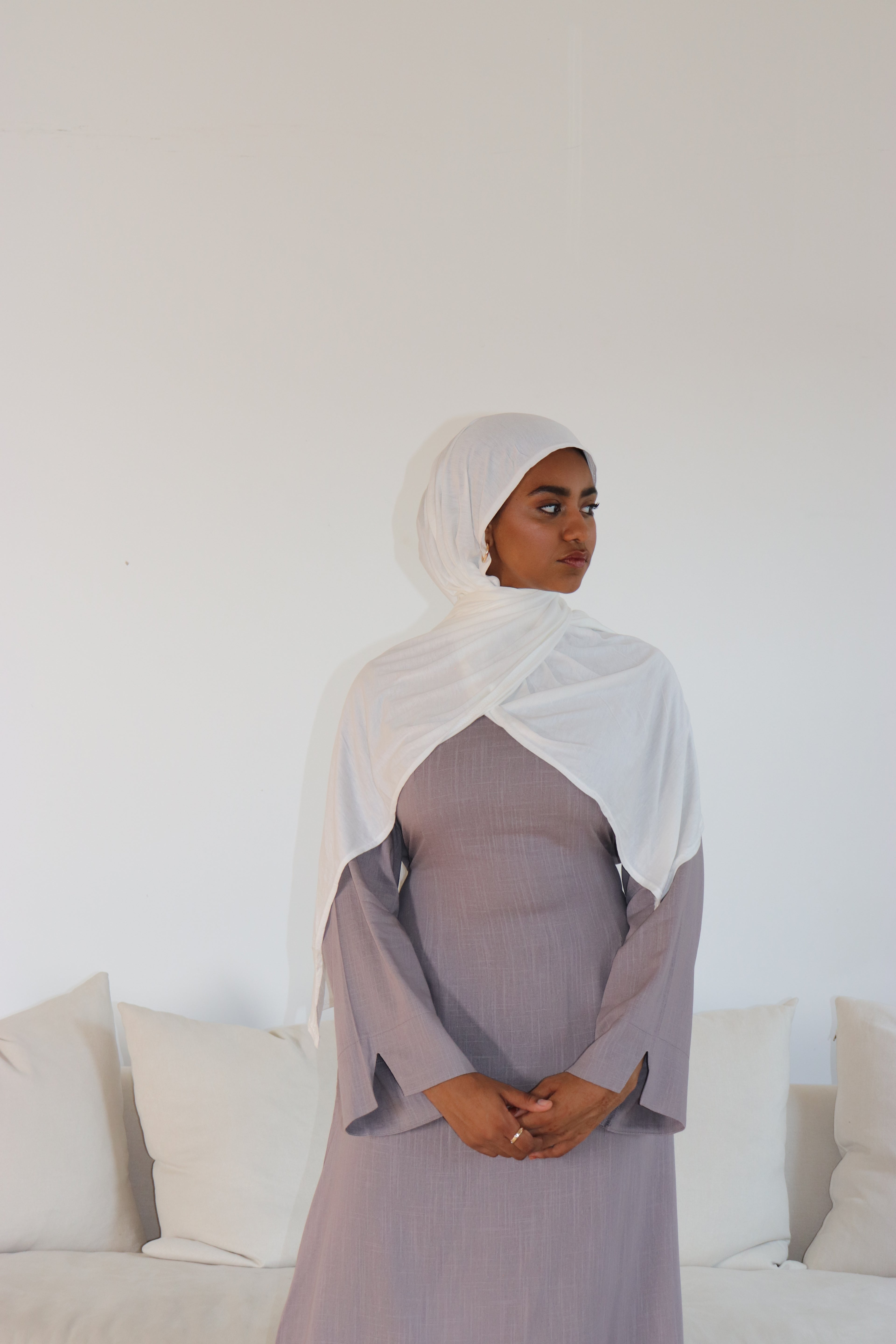 Serene Muse Linen-Cotton Maxi Dress