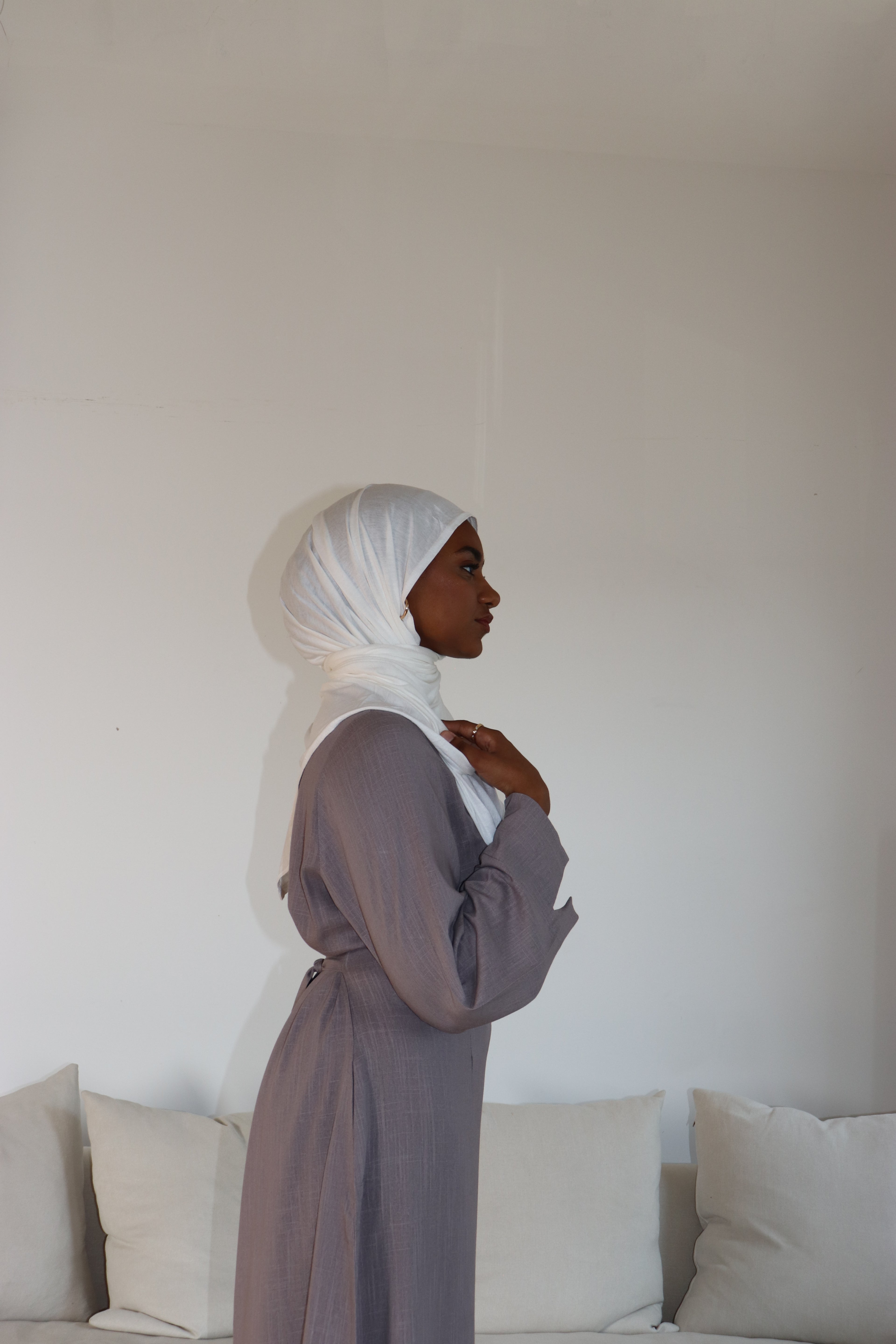 Serene Muse Linen-Cotton Maxi Dress