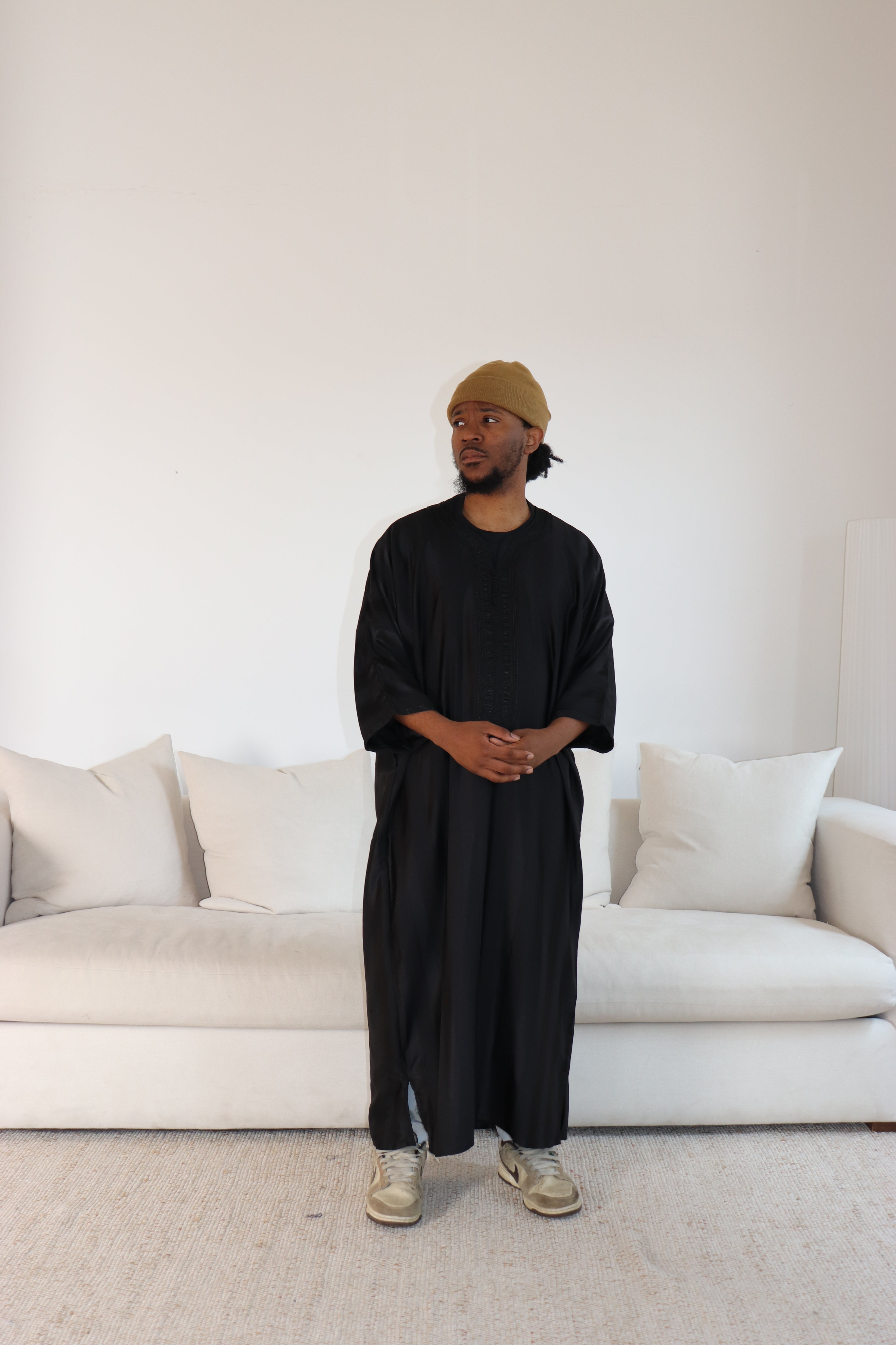 Elegant Stripped Moroccan Thobe