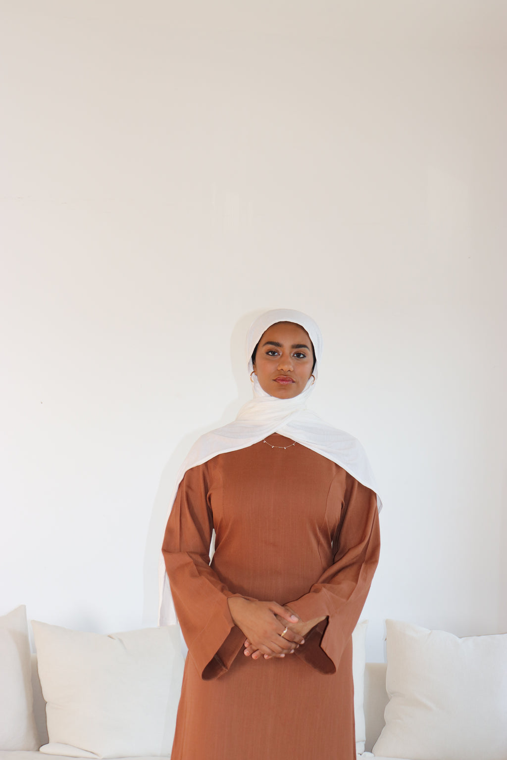 Serene Muse Linen-Cotton Maxi Dress