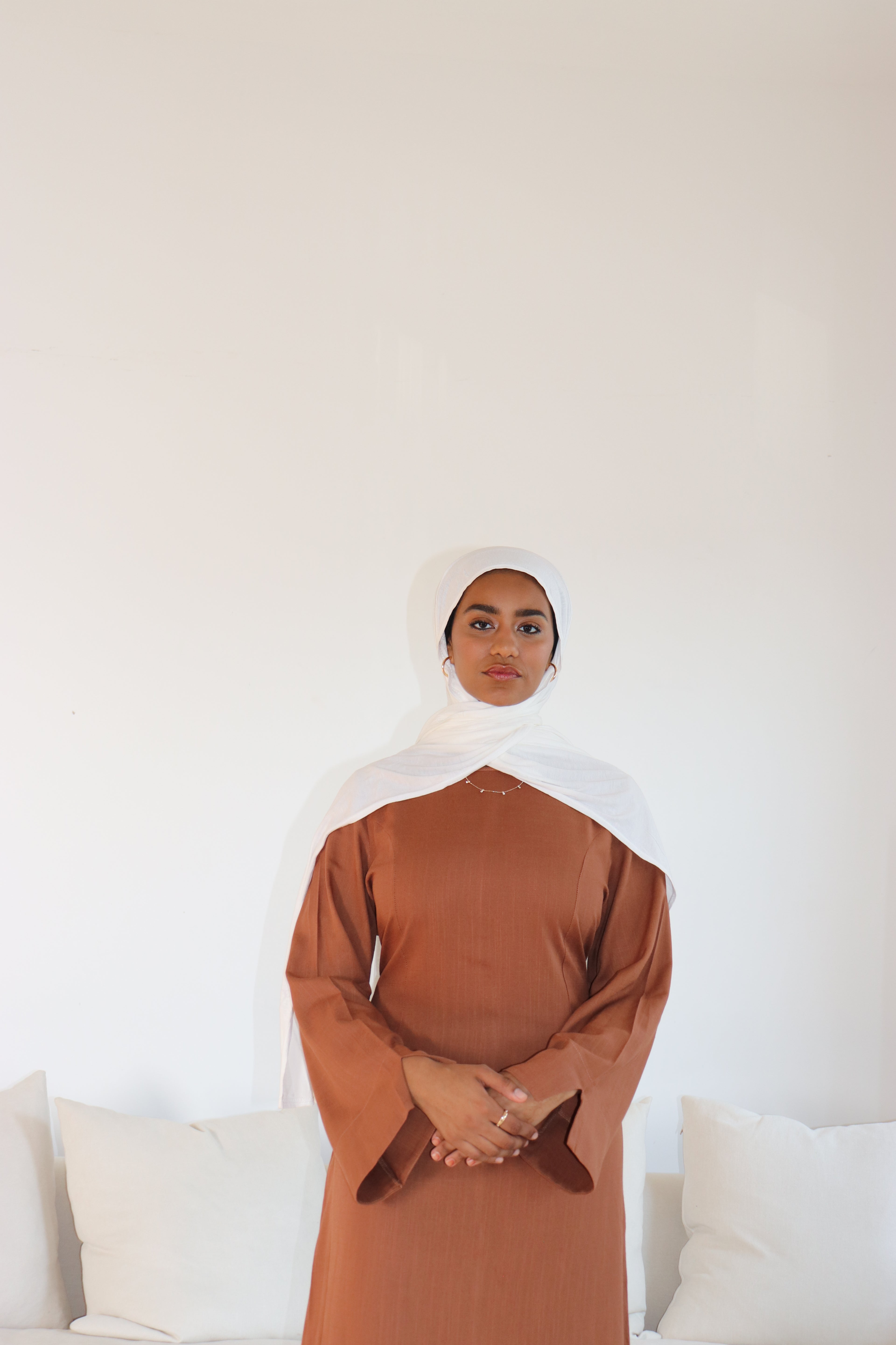 Serene Muse Linen-Cotton Maxi Dress