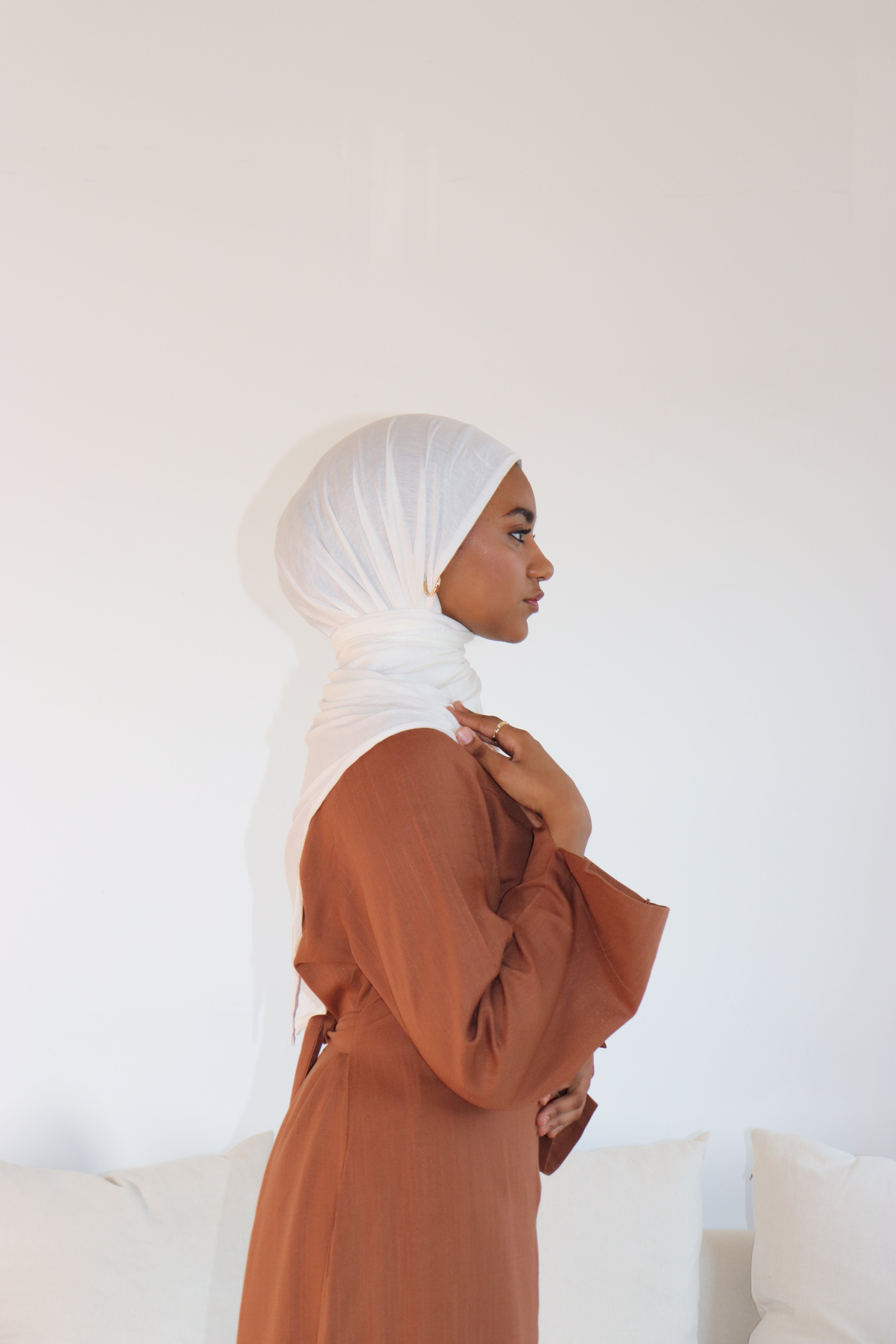 Serene Muse Linen-Cotton Maxi Dress