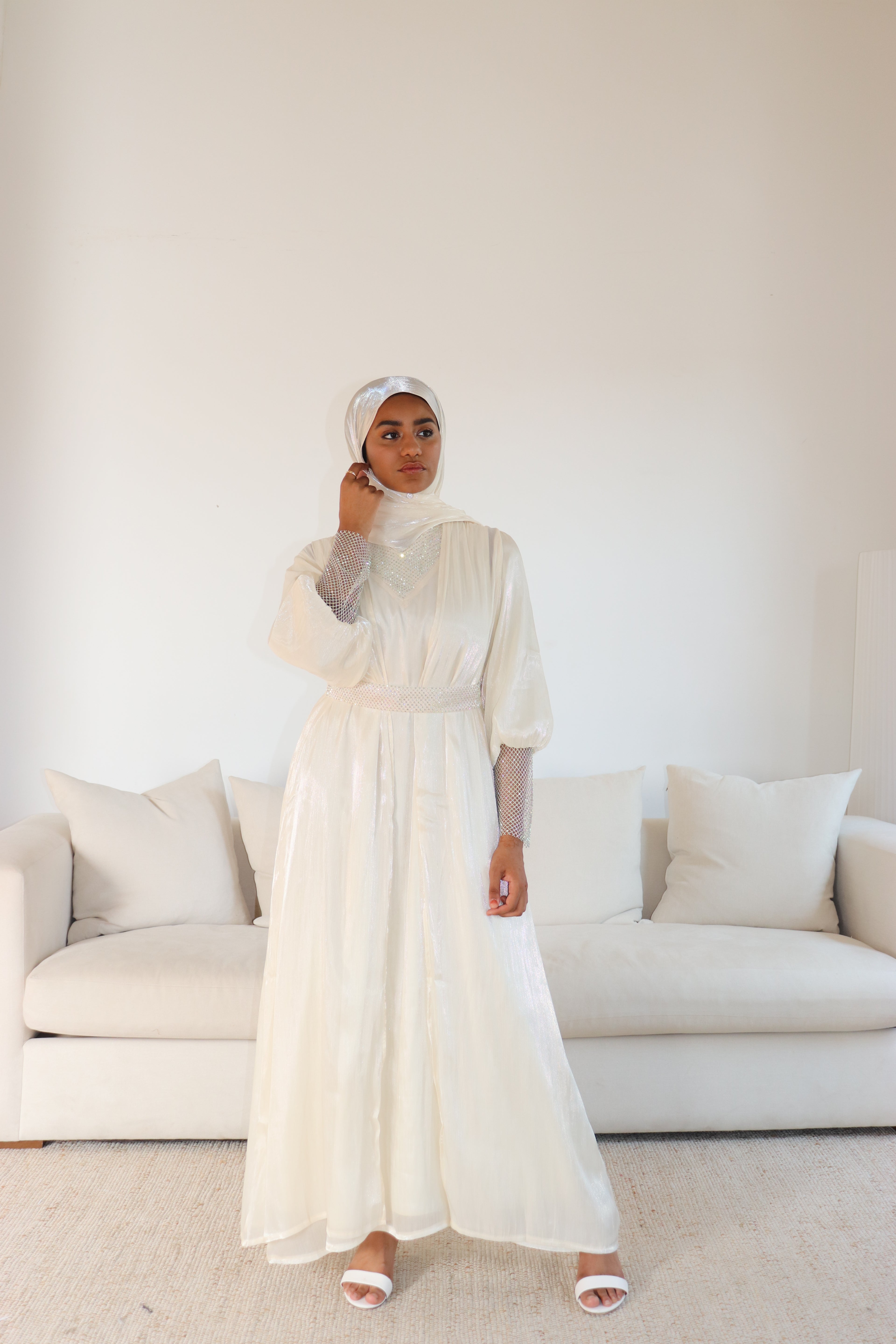 Shimmer Abaya set