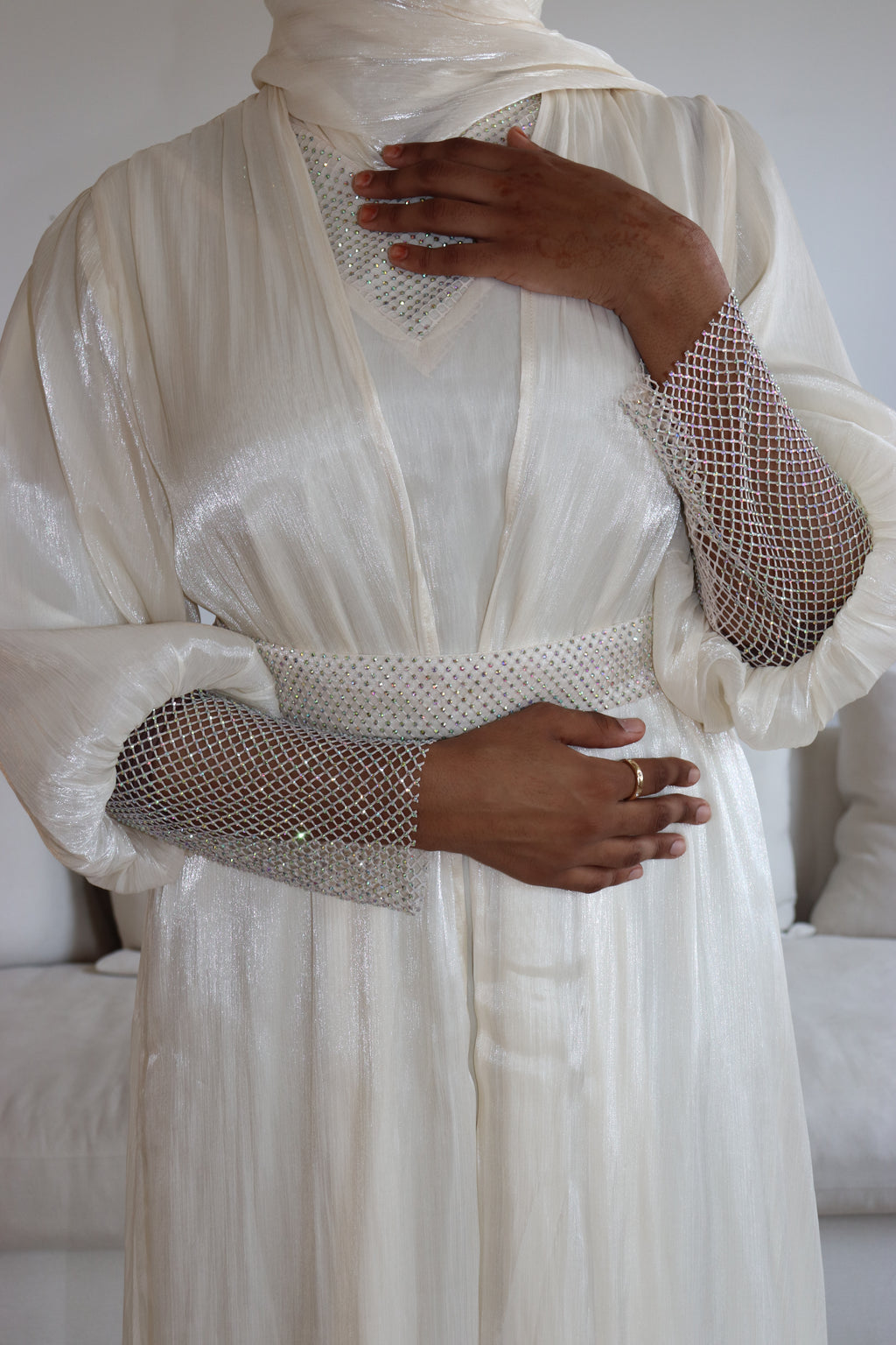 Shimmer Abaya set