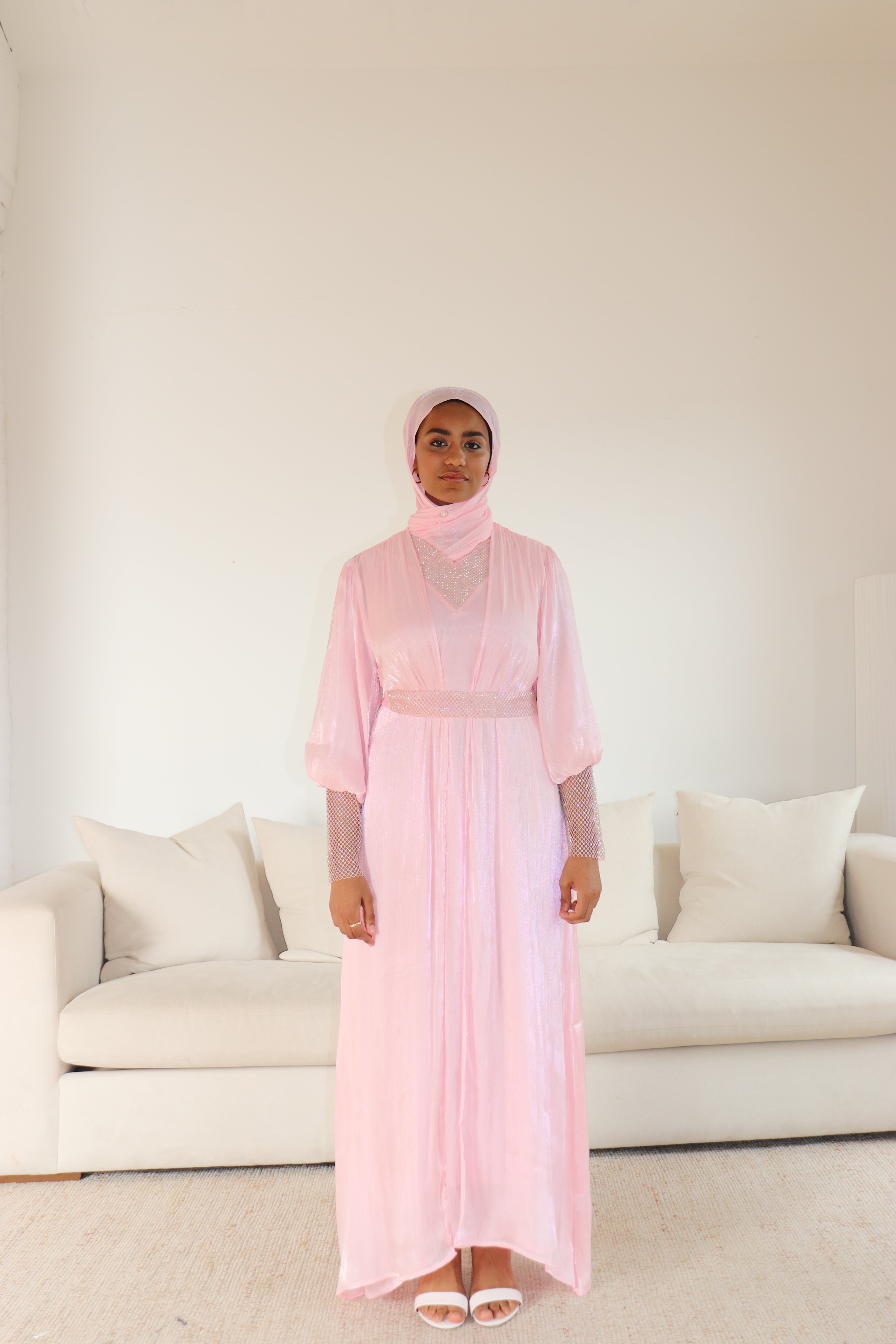 Shimmer Abaya set