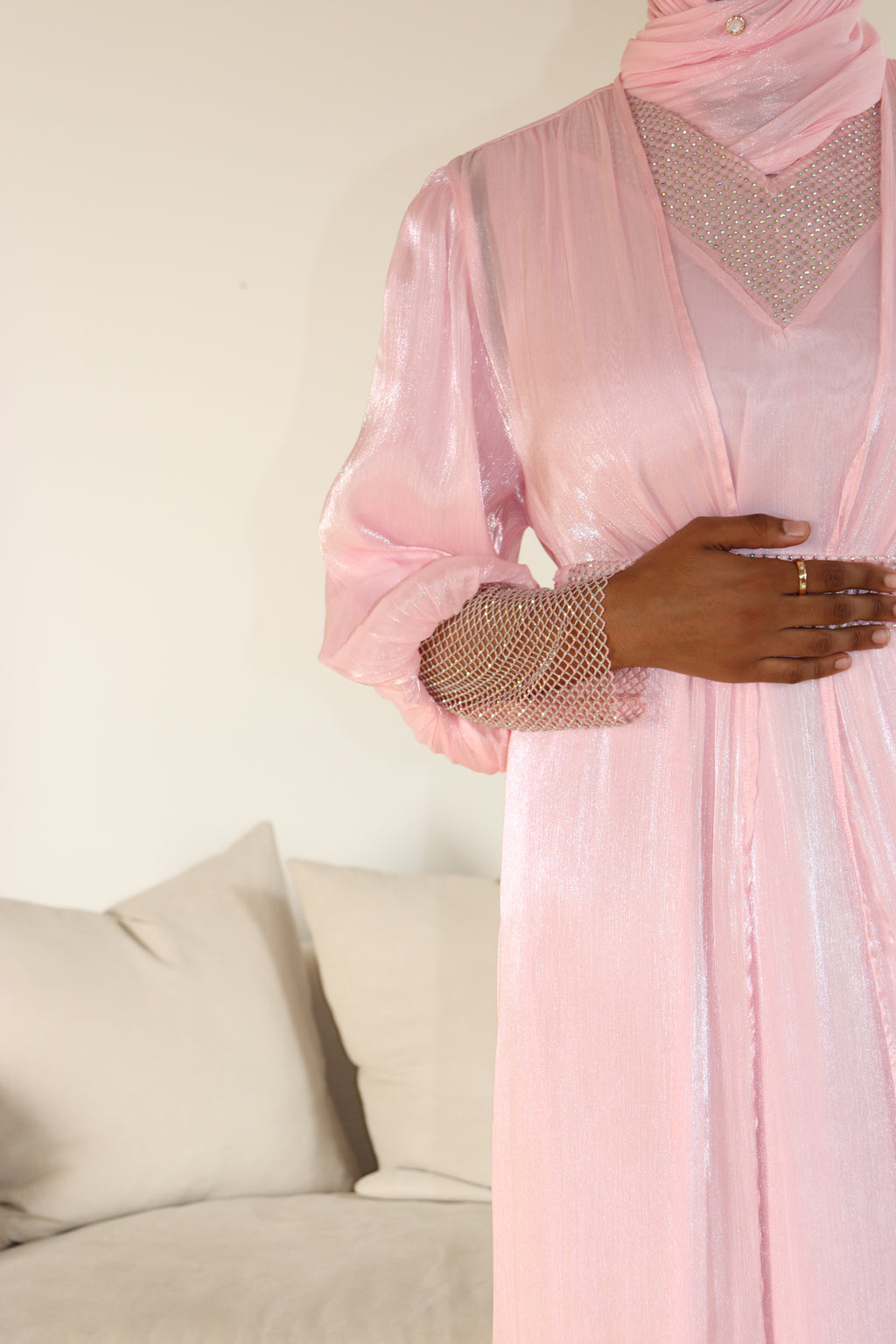 Shimmer Abaya set