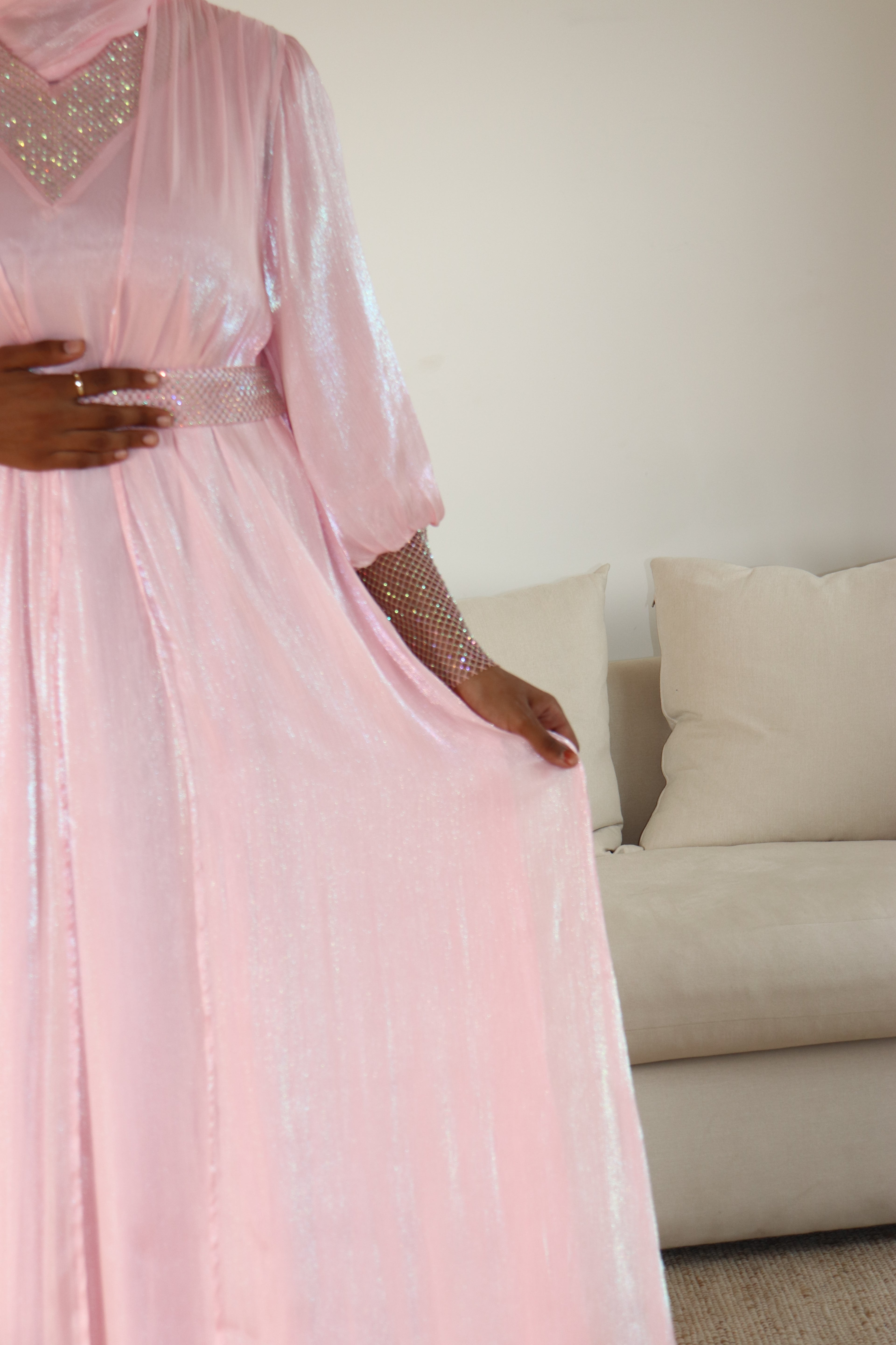 Shimmer Abaya set