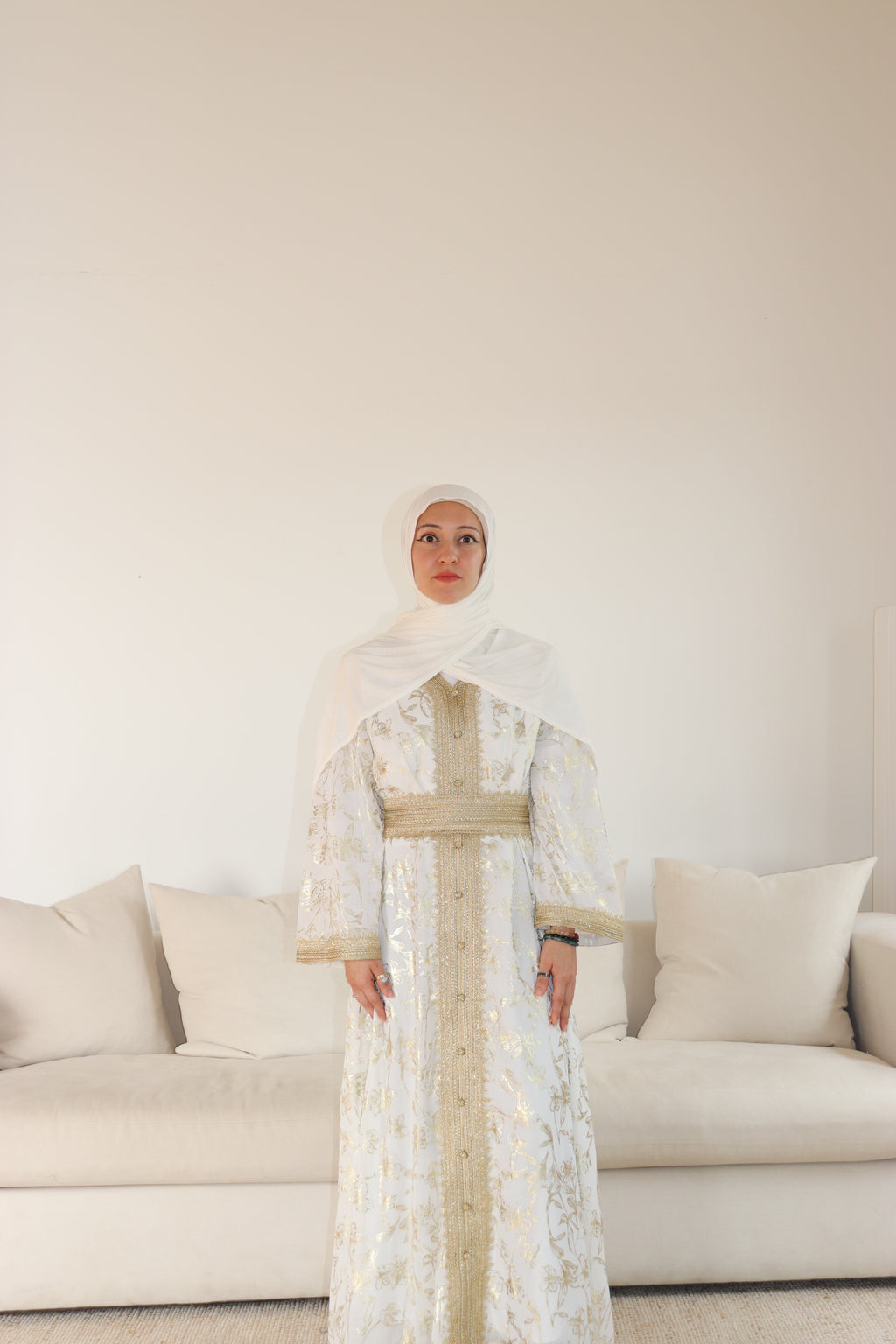 Gilded Floral Kaftan